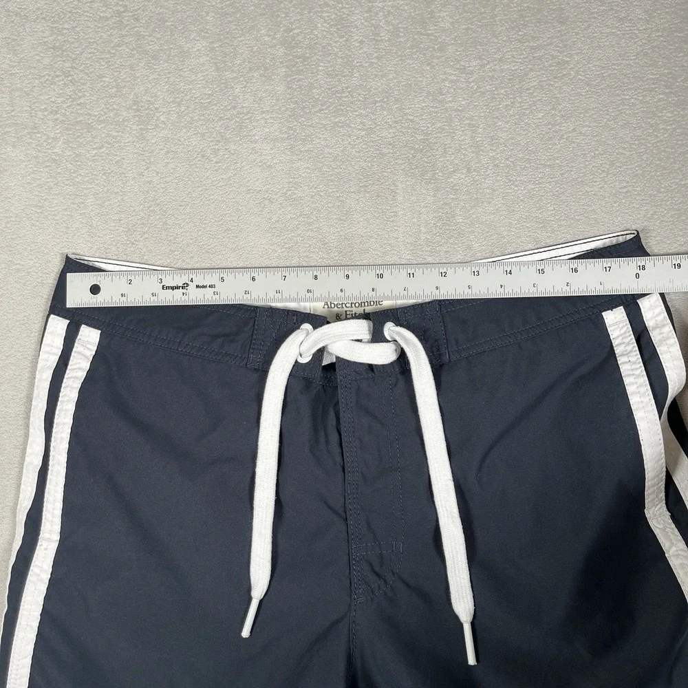 Vintage Abercrombie & Fitch‎ Men's XL Navy Mesh Lined Board Swim Shorts Trunks